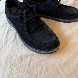 Birkenstock Men's Black Suede Loafers